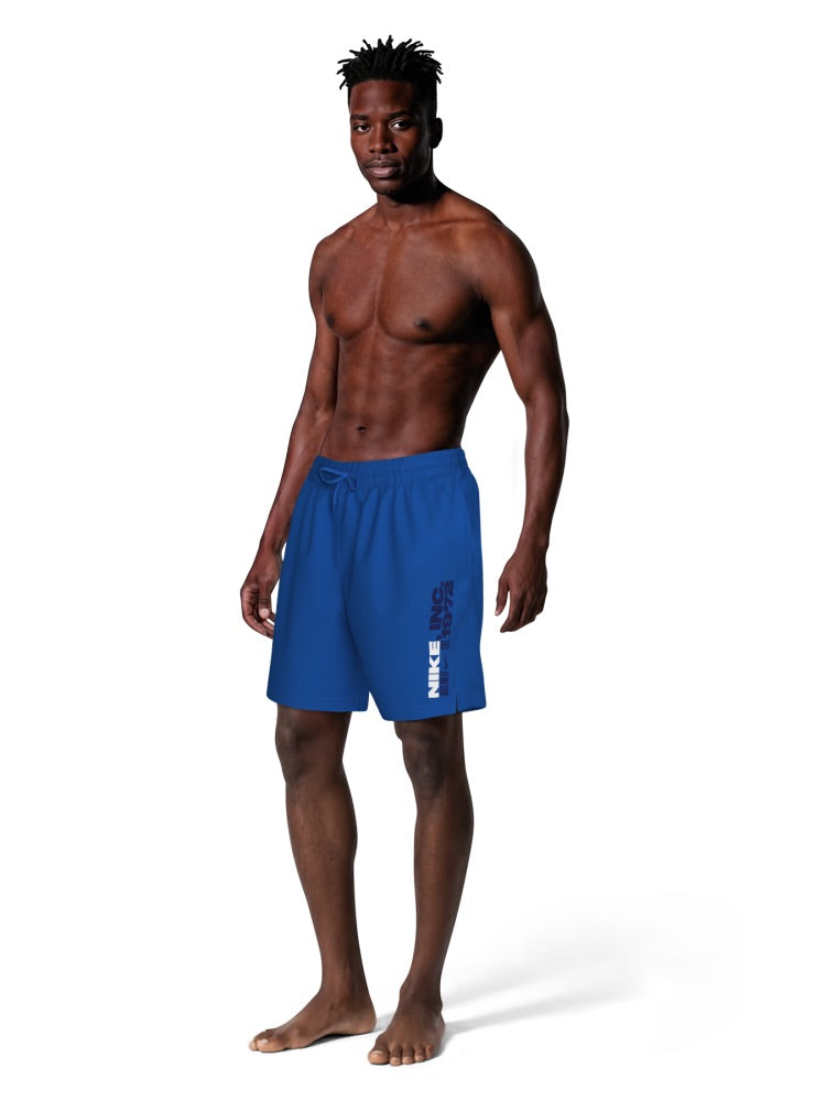 Nike Swim Breaker Men's 7" Fully Lined Volley Short - Blue Crystal