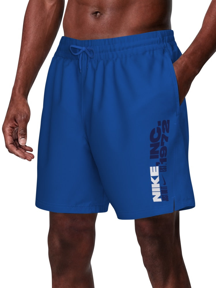 Nike Swim Breaker Men's 7" Fully Lined Volley Short - Blue Crystal alternate image 2