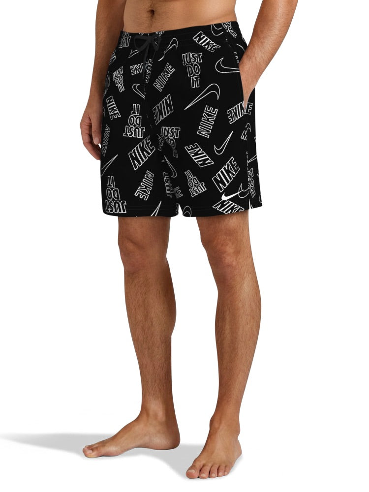 Nike Swim Breaker Men's 7" Boxer Volley Short - Black alternate image 1