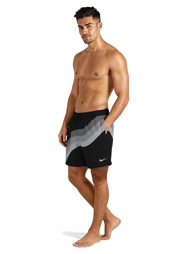 Nike Swim Breaker Men's 7" Brief-Lined Volley Short - Black