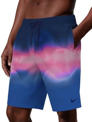 Nike Swim Breaker Men's 9" Brief-Lined Volley Short - Blue Crystal alternate image 2