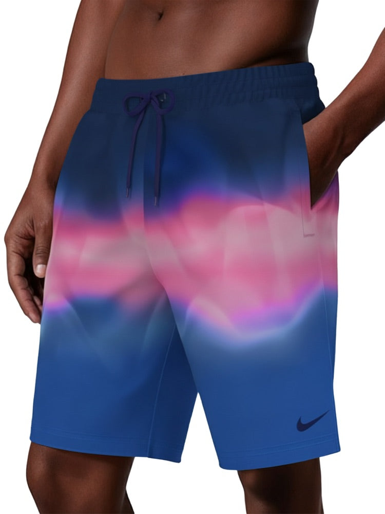 Nike Swim Breaker Men's 9" Brief-Lined Volley Short - Blue Crystal alternate image 2
