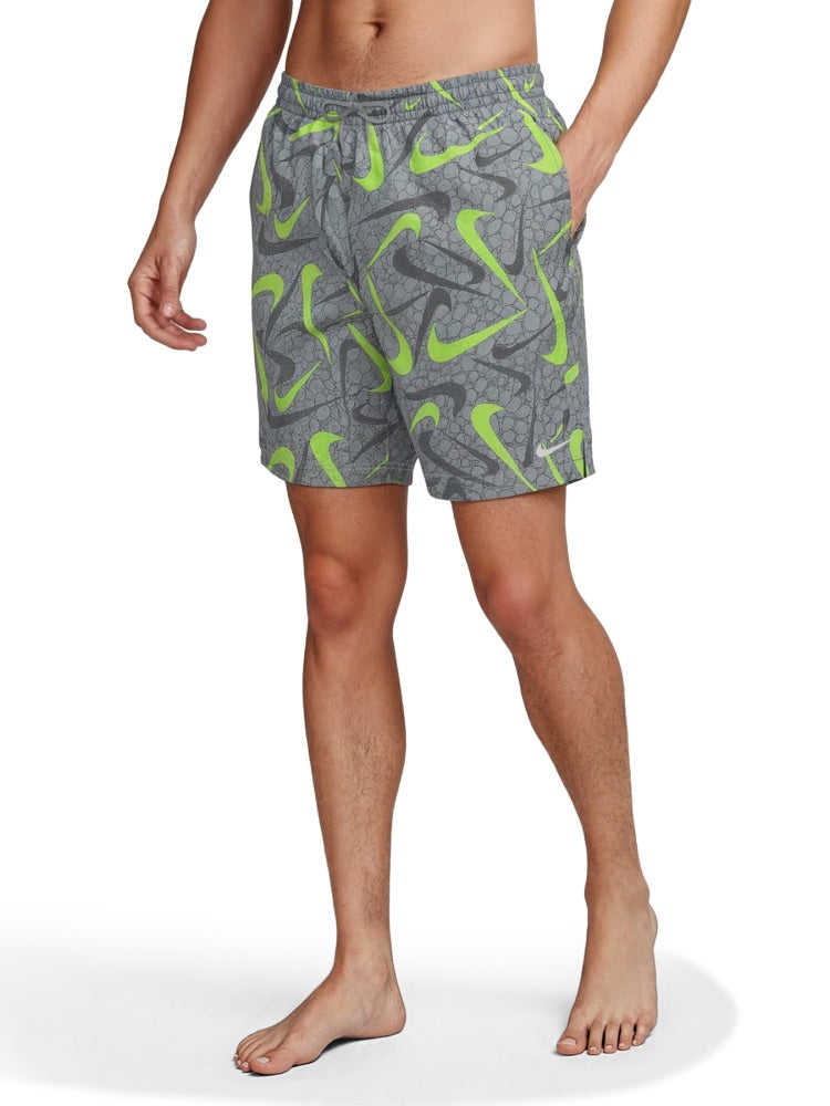 Nike Swim Breaker Men's 7" Brief-Lined Volley Short - Wolf Grey alternate image 1