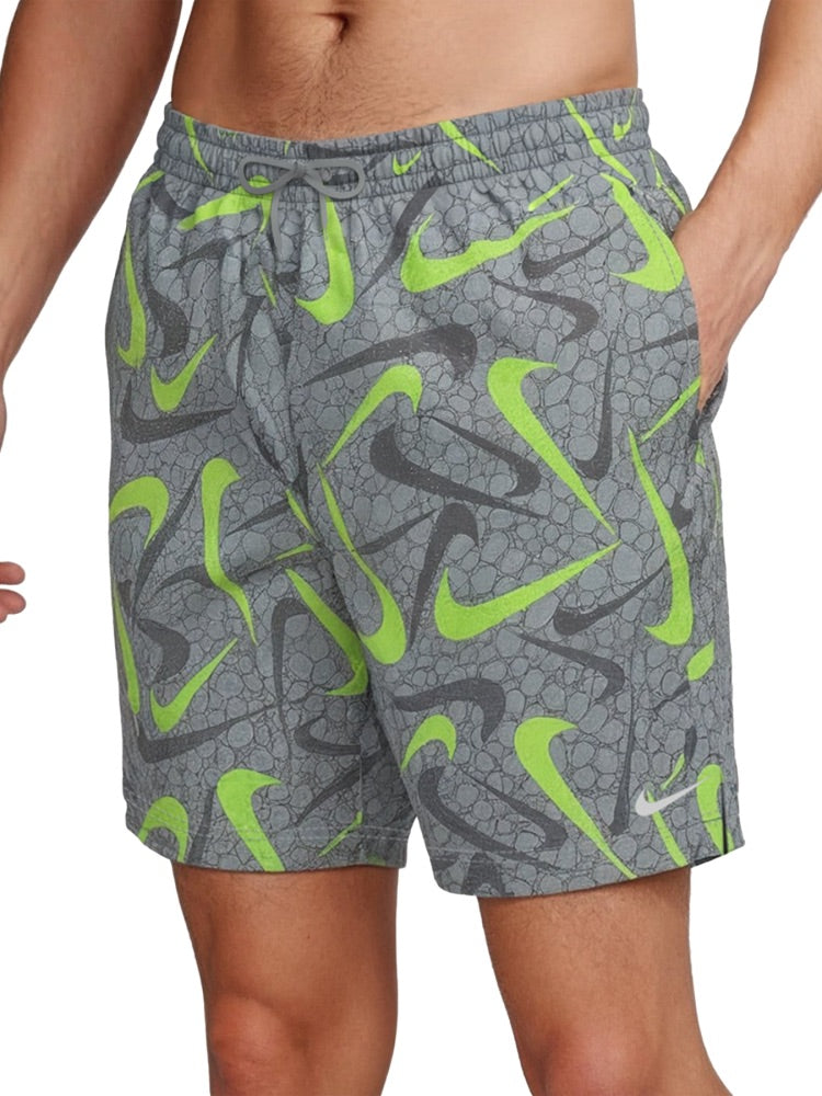 Nike Swim Breaker Men's 7" Brief-Lined Volley Short - Wolf Grey alternate image 2