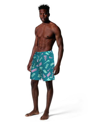 Nike Swim Breaker Men's 7" Brief-Lined Volley Short - Lt Magenta