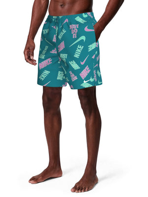 Nike Swim Breaker Men's 7" Brief-Lined Volley Short - Lt Magenta alternate image 1