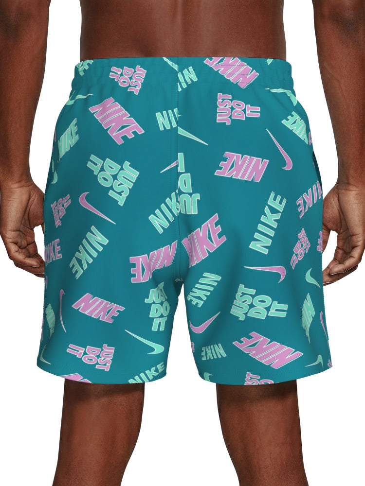 Nike Swim Breaker Men's 7" Brief-Lined Volley Short - Lt Magenta alternate image 3
