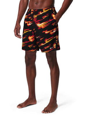 Nike Swim Breaker Men's 7" Brief-Lined Volley Short - University Red alternate image 1