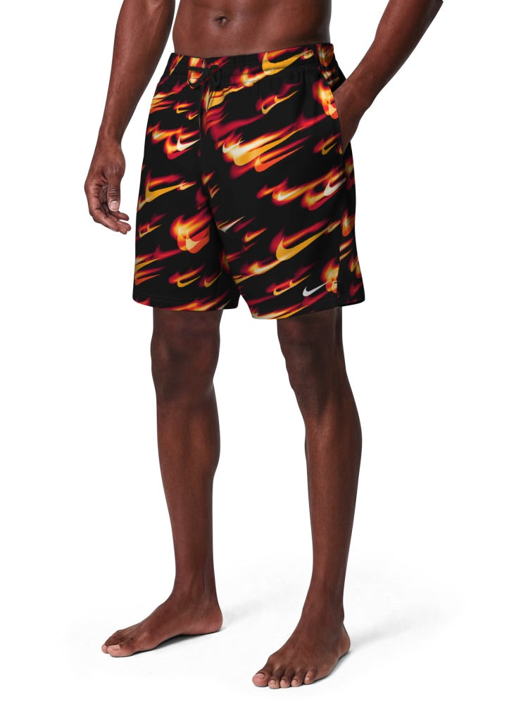 Nike Swim Breaker Men's 7" Brief-Lined Volley Short - University Red alternate image 1