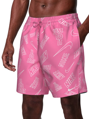 Nike Swim Breaker Men's 7" Brief-Lined Volley Short - Pink Glow alternate image 2
