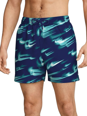 Nike Swim Breaker Men's 5" Brief-Lined Volley Short - Blue alternate image 2