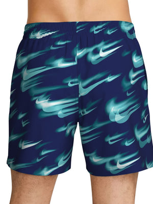 Nike Swim Breaker Men's 5" Brief-Lined Volley Short - Blue alternate image 3