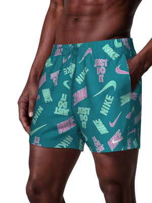 Nike Swim Breaker Men's 5" Brief-Lined Volley Short - Lt Magenta alternate image 2