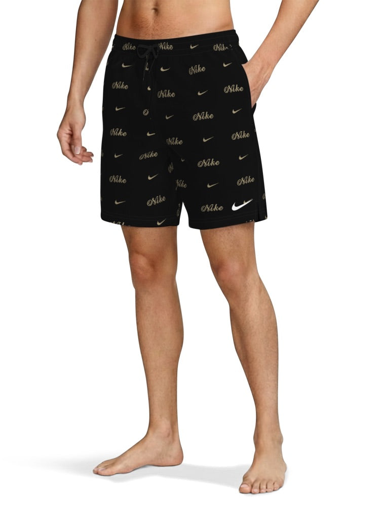 Nike Swim Breaker Men's 7" Brief-Lined Volley Short - Black alternate image 1