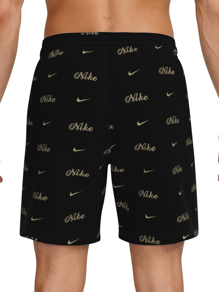Nike Swim Breaker Men's 7" Brief-Lined Volley Short - Black alternate image 3
