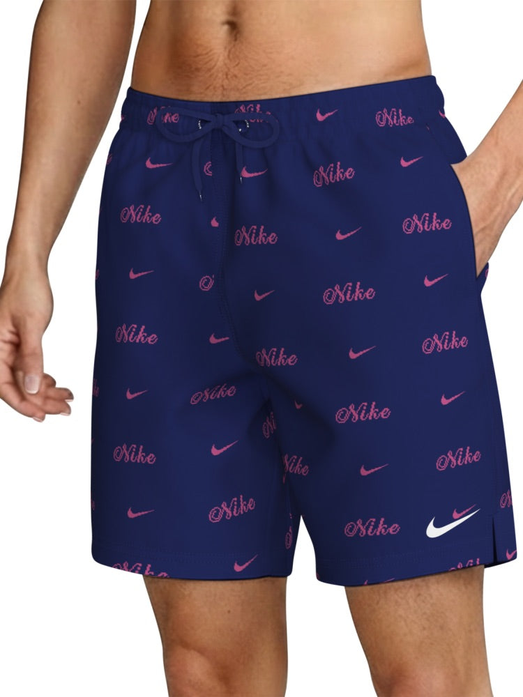 Nike Swim Breaker Men's 7" Brief-Lined Volley Short - Midnight Navy alternate image 2