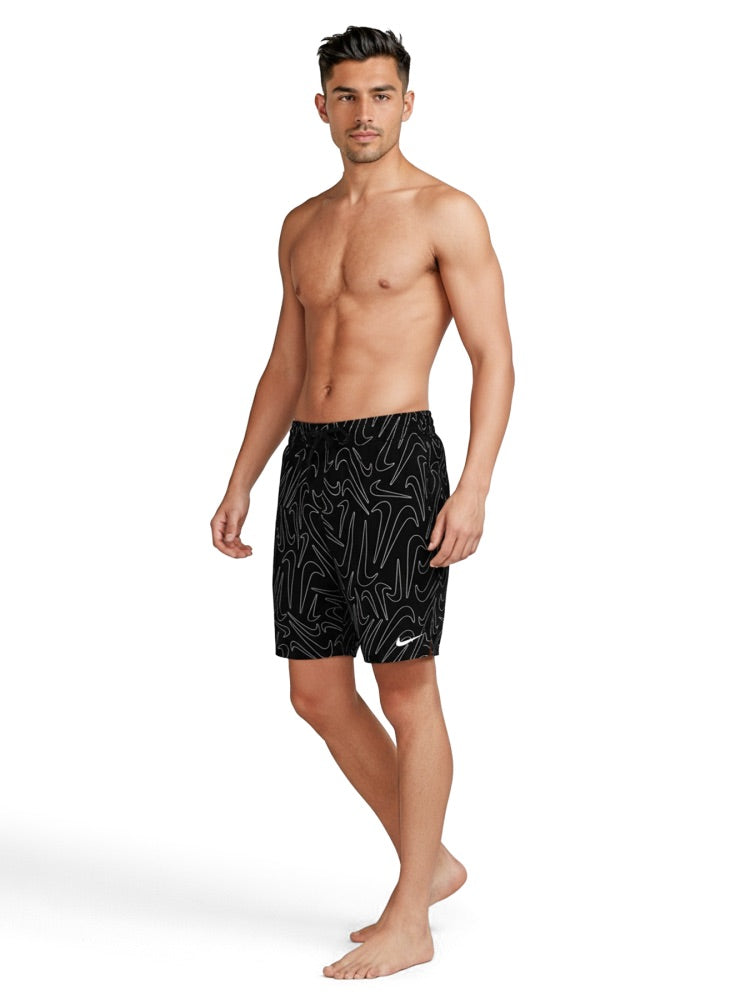 Nike Swim Breaker Men's 7" Brief-Lined Volley Short - Black