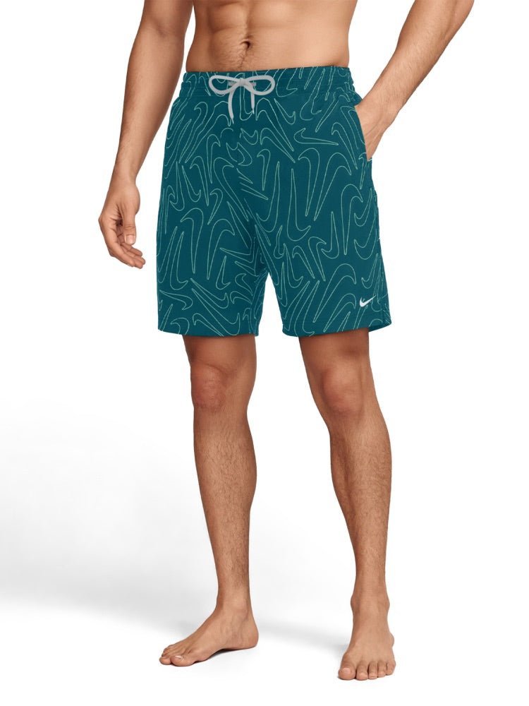 Nike Swim Breaker Men's 7" Brief-Lined Volley Short - Green Abyss alternate image 1