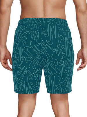 Nike Swim Breaker Men's 7" Brief-Lined Volley Short - Green Abyss alternate image 3