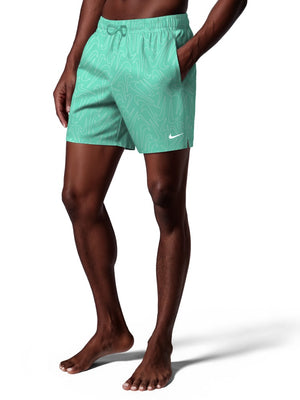 Nike Swim Breaker Men's 5" Brief-Lined Volley Short - Bleached Turq alternate image 1