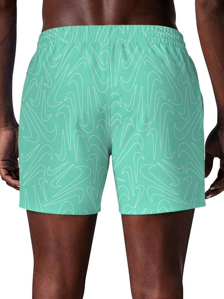 Nike Swim Breaker Men's 5" Brief-Lined Volley Short - Bleached Turq alternate image 3