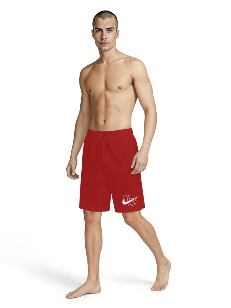 Nike Swim Breaker Men's 9" Brief-Lined Volley Short - University Red