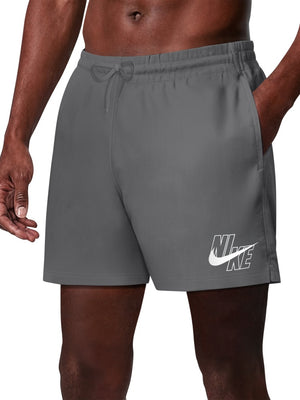 Nike Swim Breaker Men's 5" Brief-Lined Volley Short - Cool Grey alternate image 2