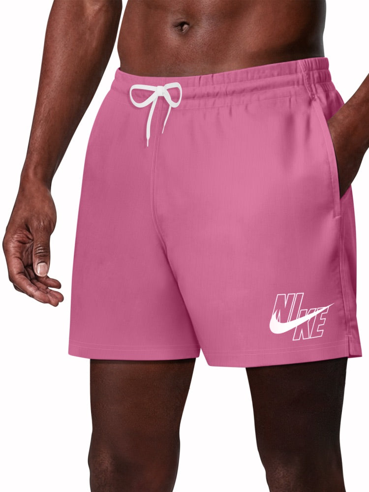 Nike Swim Breaker Men's 5" Brief-Lined Volley Short - Pink Glow alternate image 2
