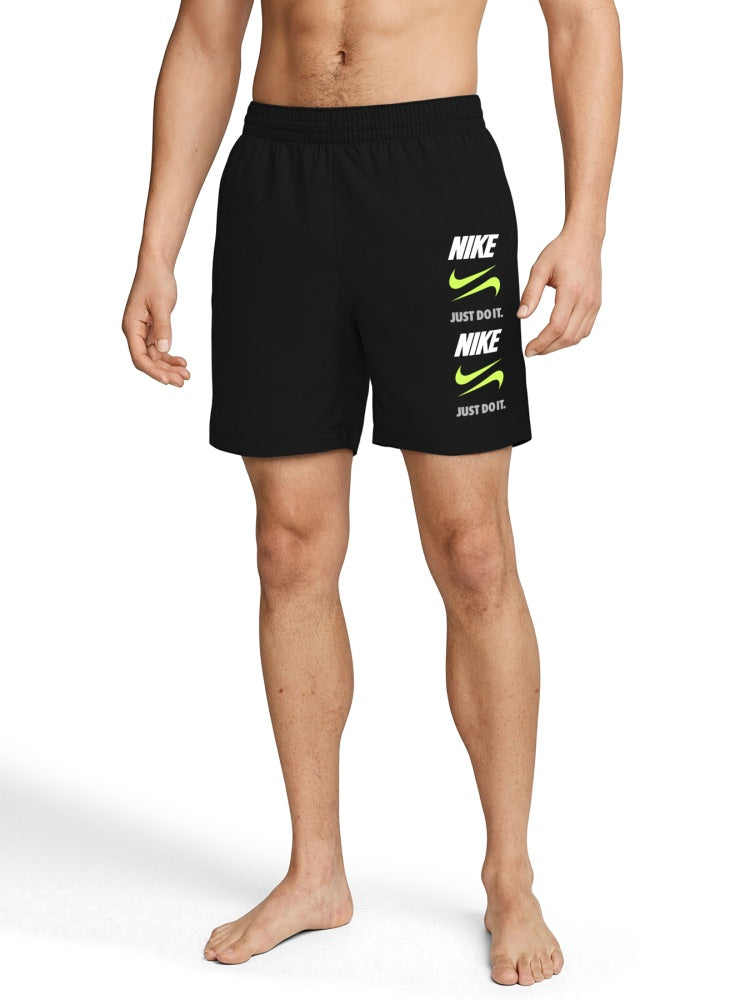 Nike Swim Breaker Men's 7" Brief-Lined Volley Short - Black alternate image 1