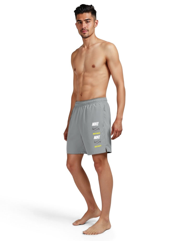 Nike Swim Breaker Men's 7" Brief-Lined Volley Short - Wolf Grey
