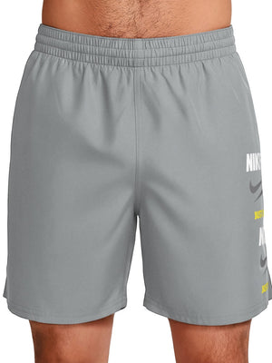 Nike Swim Breaker Men's 7" Brief-Lined Volley Short - Wolf Grey alternate image 2