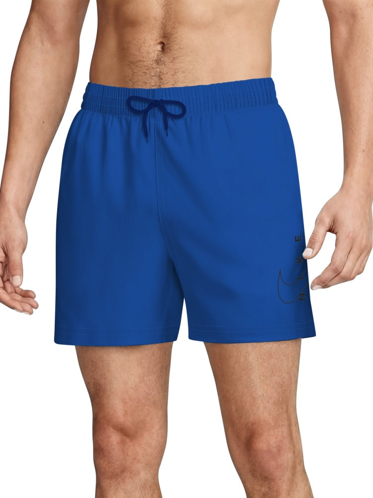 Nike Swim Breaker Men's 5" Brief-Lined Volley Short - Blue Crystal alternate image 2