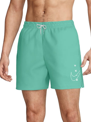 Nike Swim Breaker Men's 5" Brief-Lined Volley Short - Bleached Turq alternate image 2