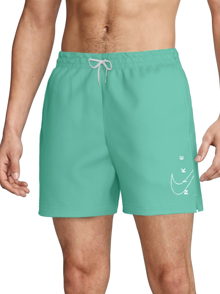 Nike Swim Breaker Men's 5" Brief-Lined Volley Short - Bleached Turq alternate image 2