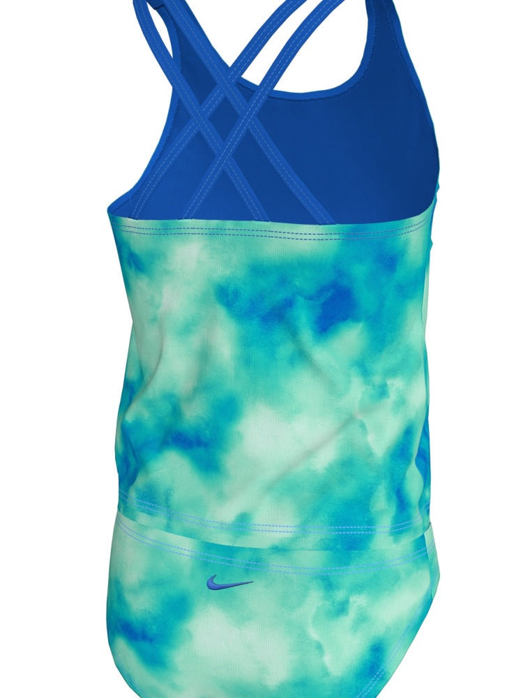 Nike Swim Big Kids' (Girls') Spiderback Tankini Set - Bleached Turq alternate image 1