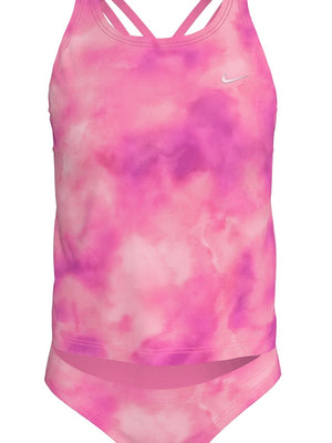 Nike Swim Big Kids' (Girls') Spiderback Tankini Set - Pink Glow alternate image 2