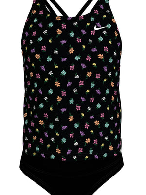 Nike Swim Big Kids' (Girls') Spiderback Tankini Set - Jet Black alternate image 2
