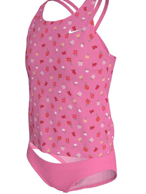Nike Swim Big Kids' (Girls') Spiderback Tankini Set - Pink Glow