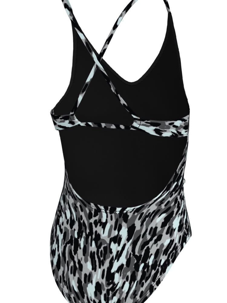 Nike Swim Big Kids' (Girls') Lace Up One Piece - Black alternate image 1
