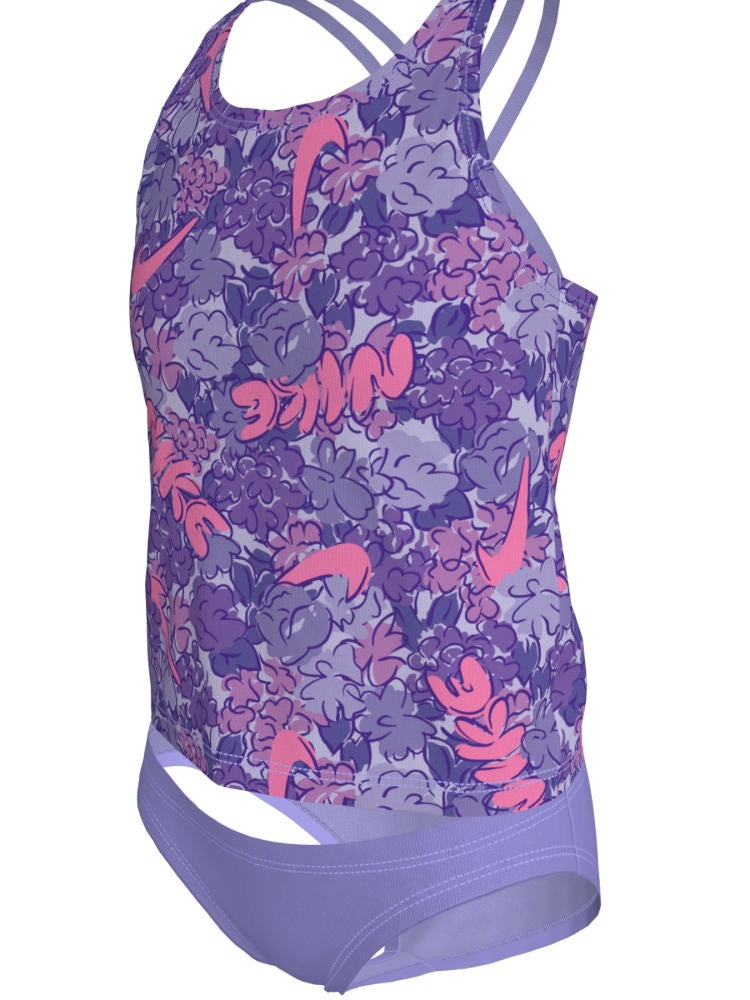 Nike Swim Big Kids' (Girls') Spiderback Tankini Set - Light Thistle