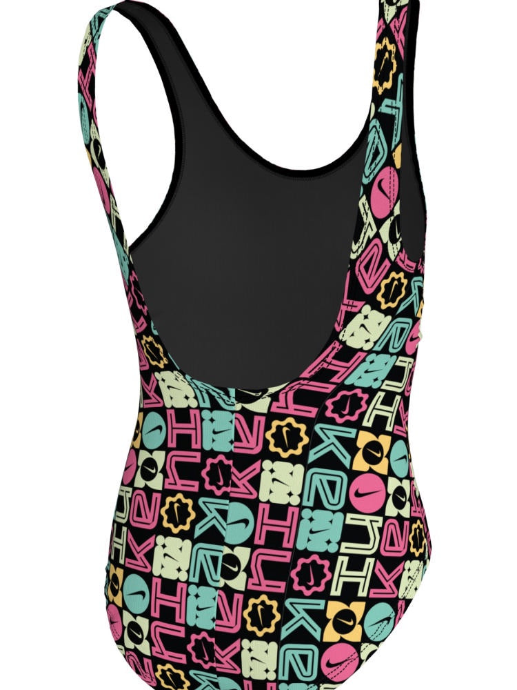 Nike Swim Big Kids' (Girls') U-Back One Piece - Jet Black alternate image 1