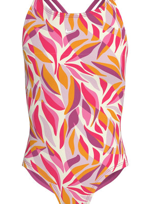 Nike Swim Big Kids' (Girls') Spiderback One Piece - Desert Pink alternate image 2