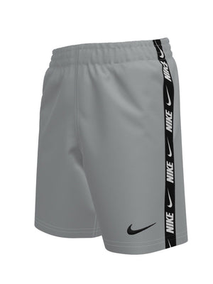 Nike Swim Breaker Logo Tape Big Kids' (Boys') 7" Brief-Lined Volley Short - Wolf Grey