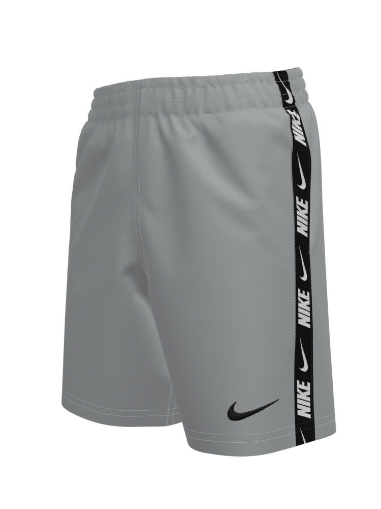 Nike Swim Breaker Logo Tape Big Kids' (Boys') 7" Brief-Lined Volley Short - Wolf Grey