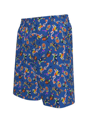 Nike Swim Breaker Big Kids' (Boys') 7" Brief-Lined Volley Short - Blue Crystal