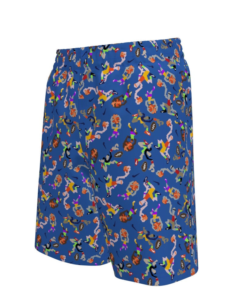 Nike Swim Breaker Big Kids' (Boys') 7" Brief-Lined Volley Short - Blue Crystal