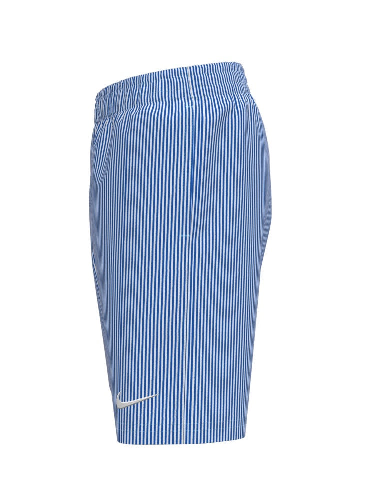 Nike Swim Breaker Big Kids' (Boys') Ripple Texture 7" Brief-Lined Volley Short - Blue Crystal alternate image 1