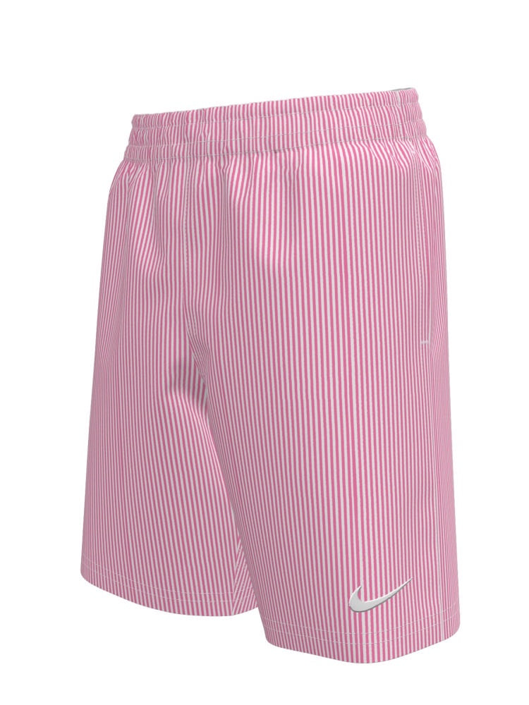 Nike Swim Breaker Big Kids' (Boys') Ripple Texture 7" Brief-Lined Volley Short - Pink Glow