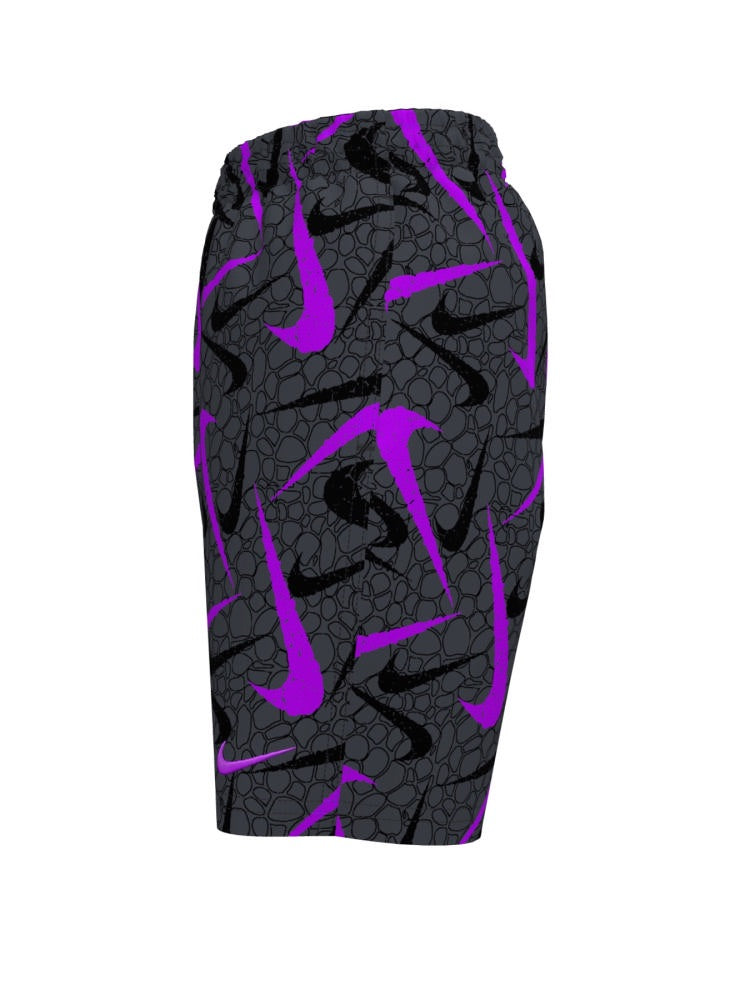 Nike Swim Breaker Big Kids' (Boys') 7" Brief-Lined Volley Short - Black alternate image 1