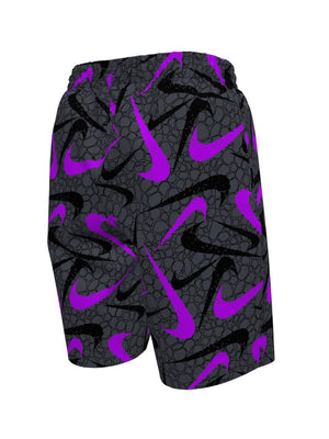Nike Swim Breaker Big Kids' (Boys') 7" Brief-Lined Volley Short - Black alternate image 2
